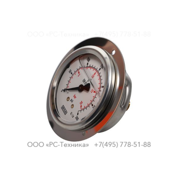 hc62312000 GAUGE 0-300 PSI/BAR 2 1/2 FLAN