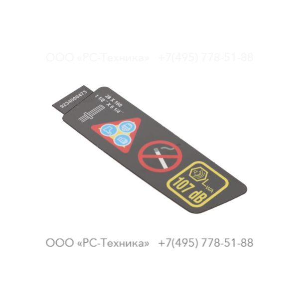 9234000473 VARNINGSDEKAL