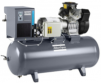 Поршневой маслосмазываемый двухступенчатый компрессор Atlas Copco LE FF 5-10