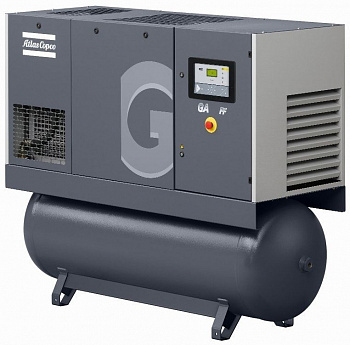 Винтовой компрессор Atlas Copco GA26 10FF, на ресивере 500 литров, с осушителем