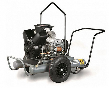 Поршневой маслосмазываемый двухступенчатый компрессор Atlas Copco LT2-15, на тележке